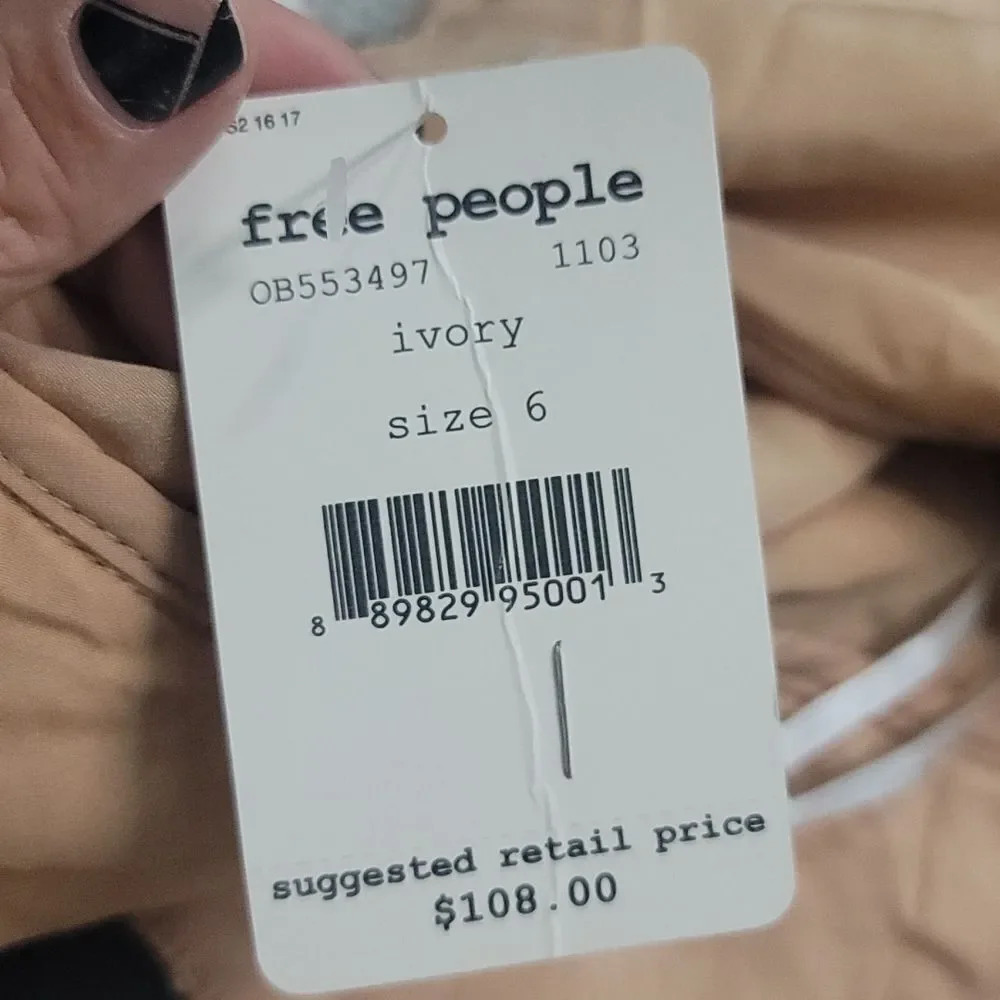 Free People Night Shimmer Minidress in Ivory - Picture 12 of 13